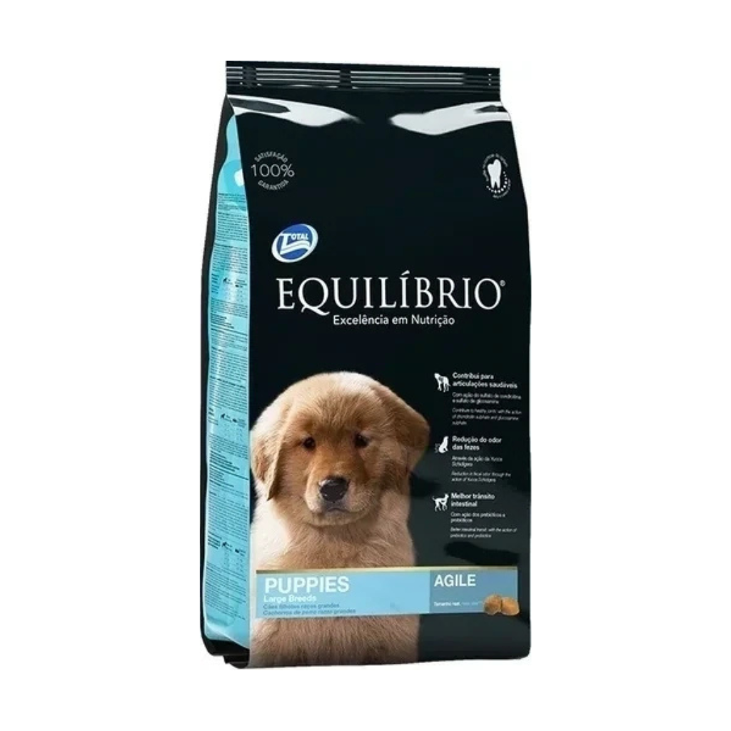 Equilibrio Puppies Large Breeds 15 Kg + Botella Multifunción dosificadora
