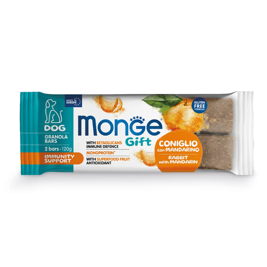 Snack Monge Gift Perro Sabor Conejo Con Mandarina