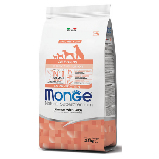 Monge Monoprotein Perro Cachorro Todas Las Razas Sabor Salmón