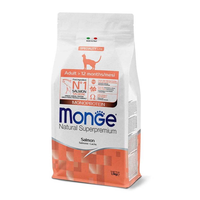 Monge Monoprotein Gato Adulto Sabor Salmón + Snack Monge de Regalo