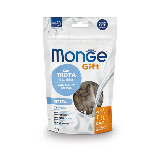 Snack Monge Gift Kitten Sabor Trucha y Leche