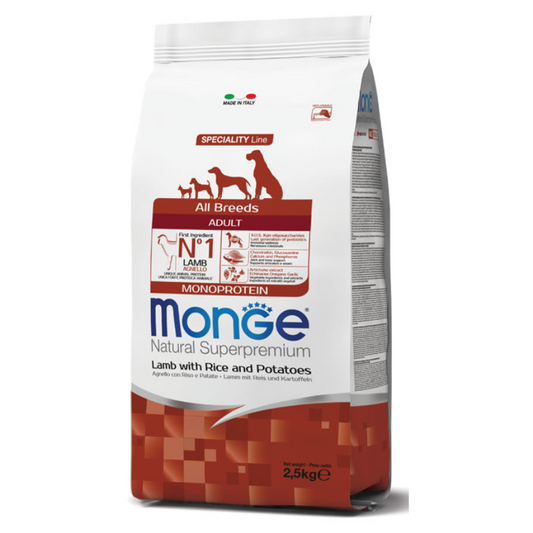 Monge Monoprotein Perro Adulto Todas Las Razas Sabor Cordero