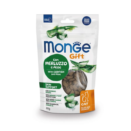 Snack Monge Gift Gato Adulto Sabor Bacalao y Aloe
