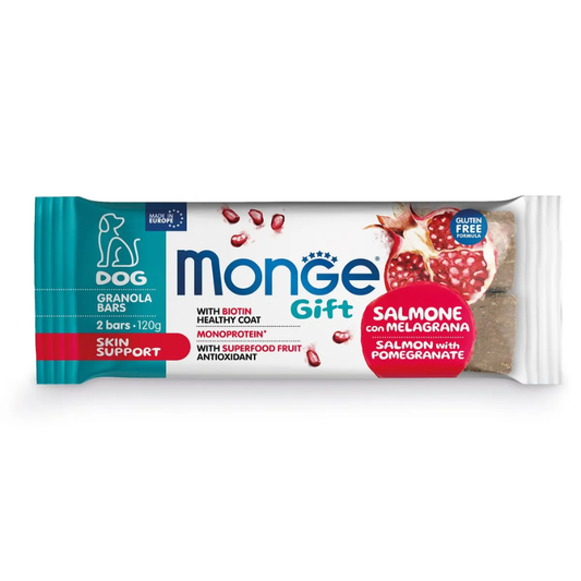 Snack Monge Gift Perro Sabor Salmon con Granada
