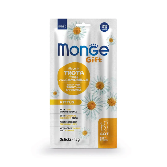 Snack Monge Gift Gato Cachorro Sabor Trucha y Manzanilla