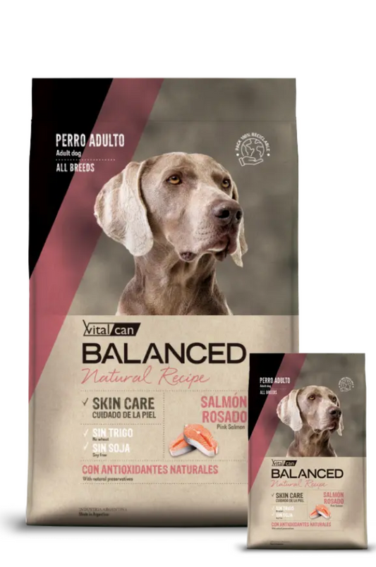 Balanced Natural Recipe Perro Salmon Rosado 15 + 3Kg