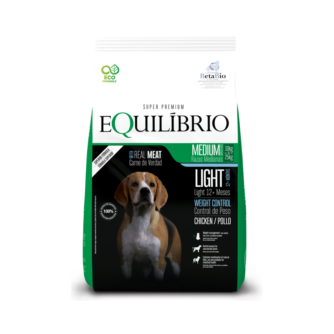 Bolsa de Alimento Equilibrio Perro Adulto Raza Mediana Light