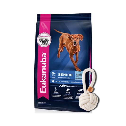 Bolsa de alimento Eukanuba Senior para perro de raza grande, 15 kg