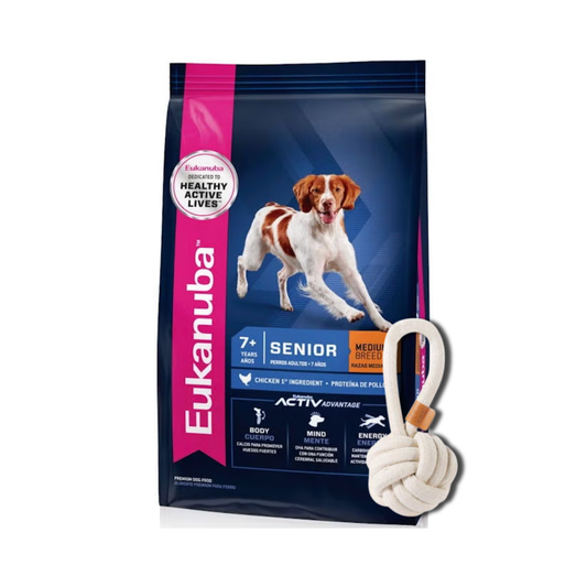 Bolsa de alimento Eukanuba Senior para perro de raza mediana, 7,5 kg