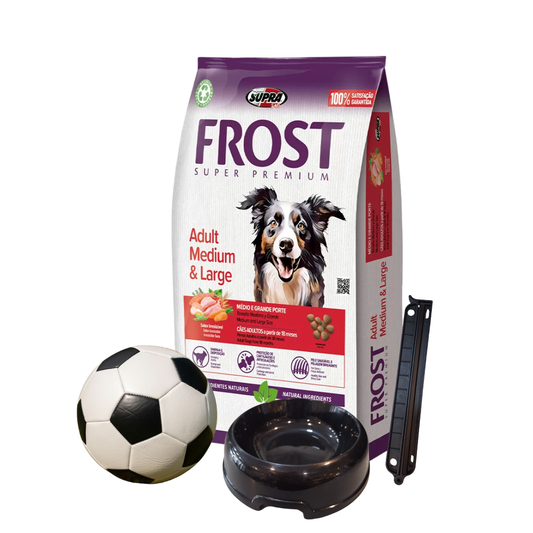 Frost Adult Lb X 15+2 Kg + Pelota De Futbol + Plato + Clip De Regalo