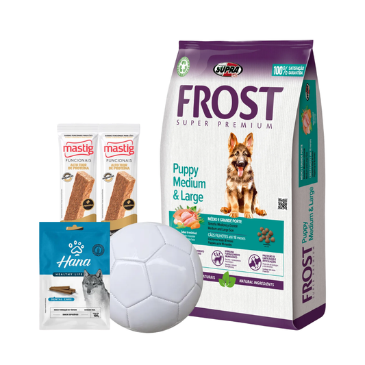 Frost Puppy Lb X 15+2 Kg + 2 Barras Mastig + Pelota + Hana