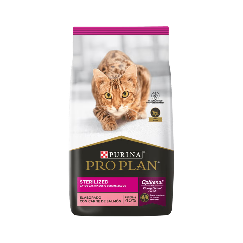 Bolsa de alimento Pro Plan para gato adulto castrado, sabor salmón, 7,5 kg