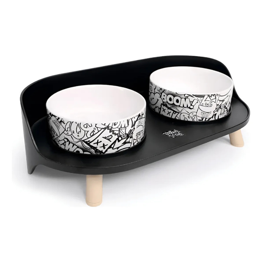 Mpets - Comedero Elevado Doble Altitude Urban Style