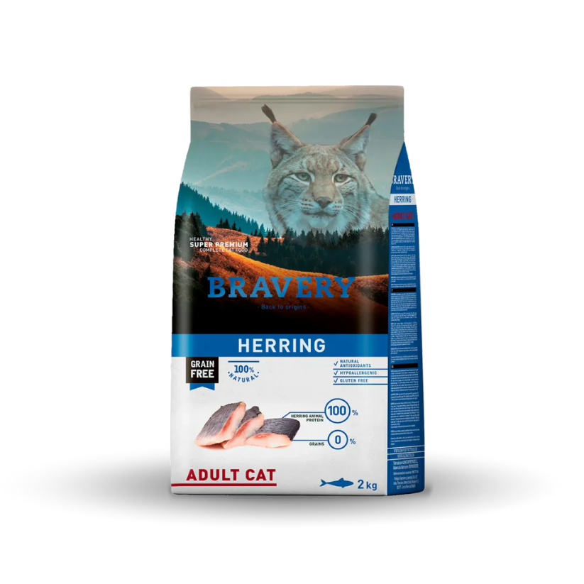 Bravery Gatos Adultos Esterilizados Sabor Arenque