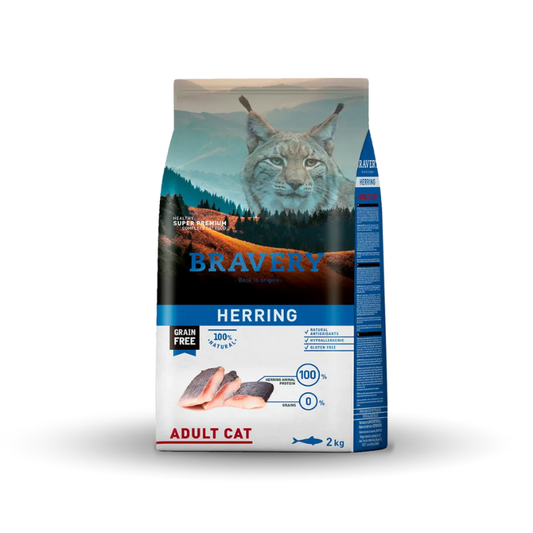 Bravery Gatos Adultos Esterilizados Sabor Arenque