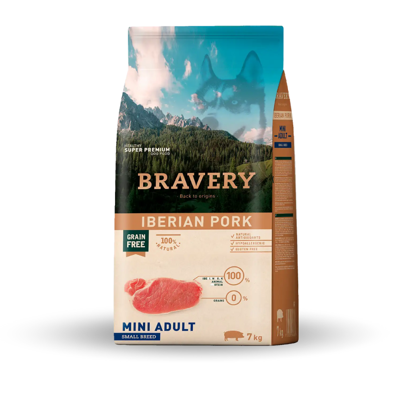 Bravery Perro Adulto Raza Pequeña Sabor Cerdo Ibérico