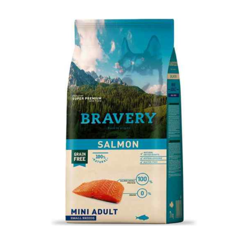 Bravery Perros Adultos Razas Pequeñas Sabor Salmón