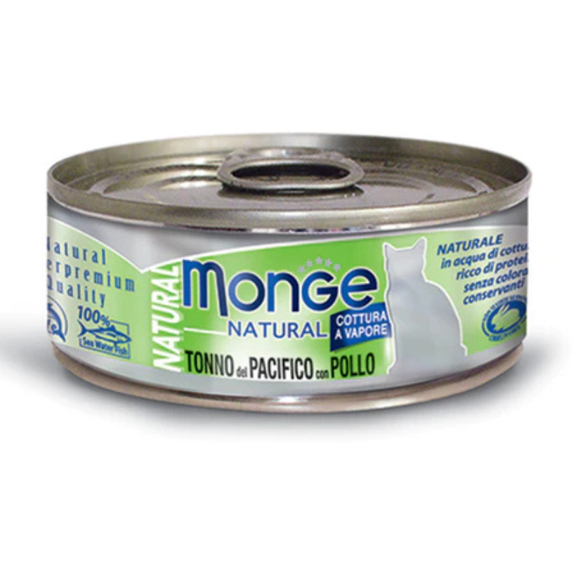Monge Natural Para Gato - Lata 80 g