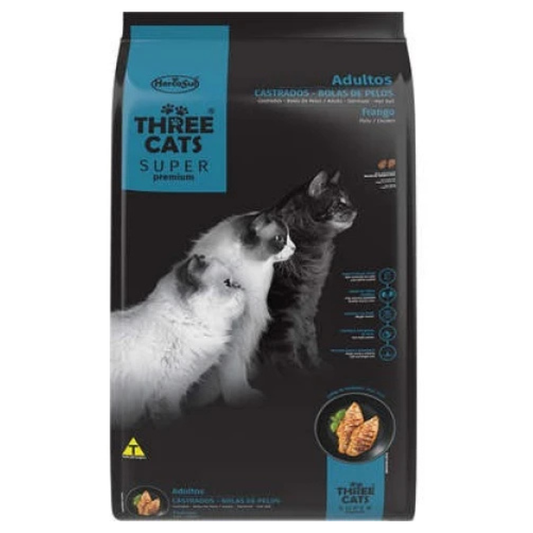 Three Cats Super Premium Bola de Pelos Castrados
