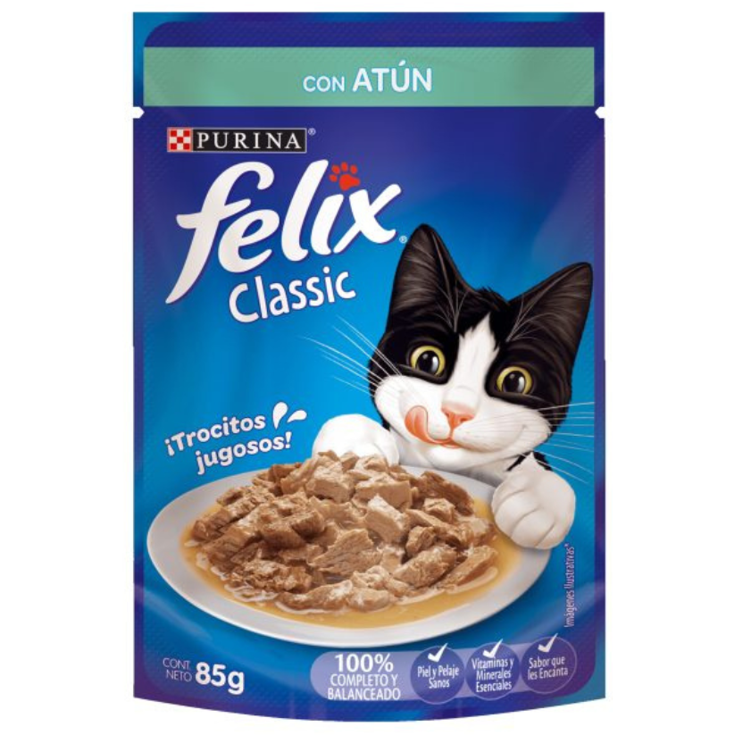 Pouch Felix Comida Humeda Para Gatos X Unidad