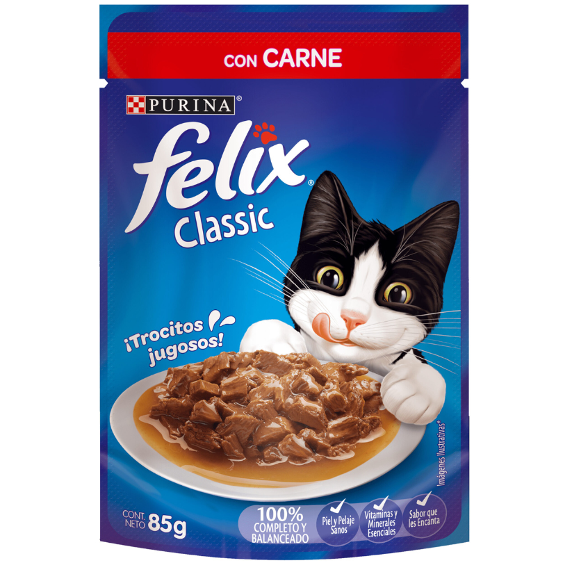 Pouch Felix Comida Humeda Para Gatos X Unidad