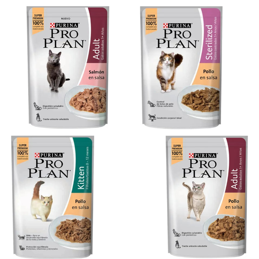 Pouch Pro Plan Alimento Humedo Para Gatos X Unidad