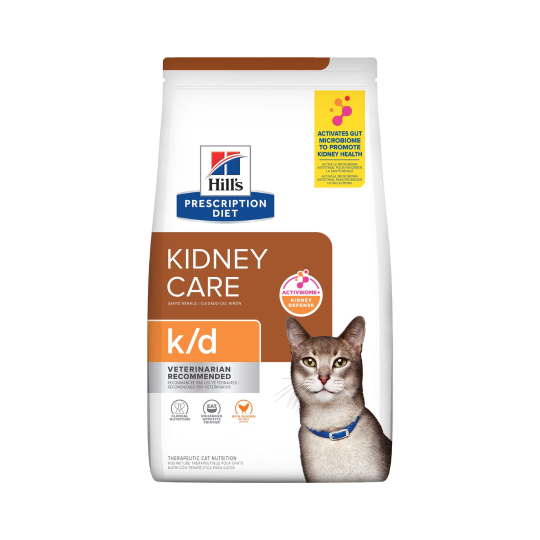 Bolsa de alimento Hills PD Kidney Care k/d para gato, sabor pollo, 1,8 kg