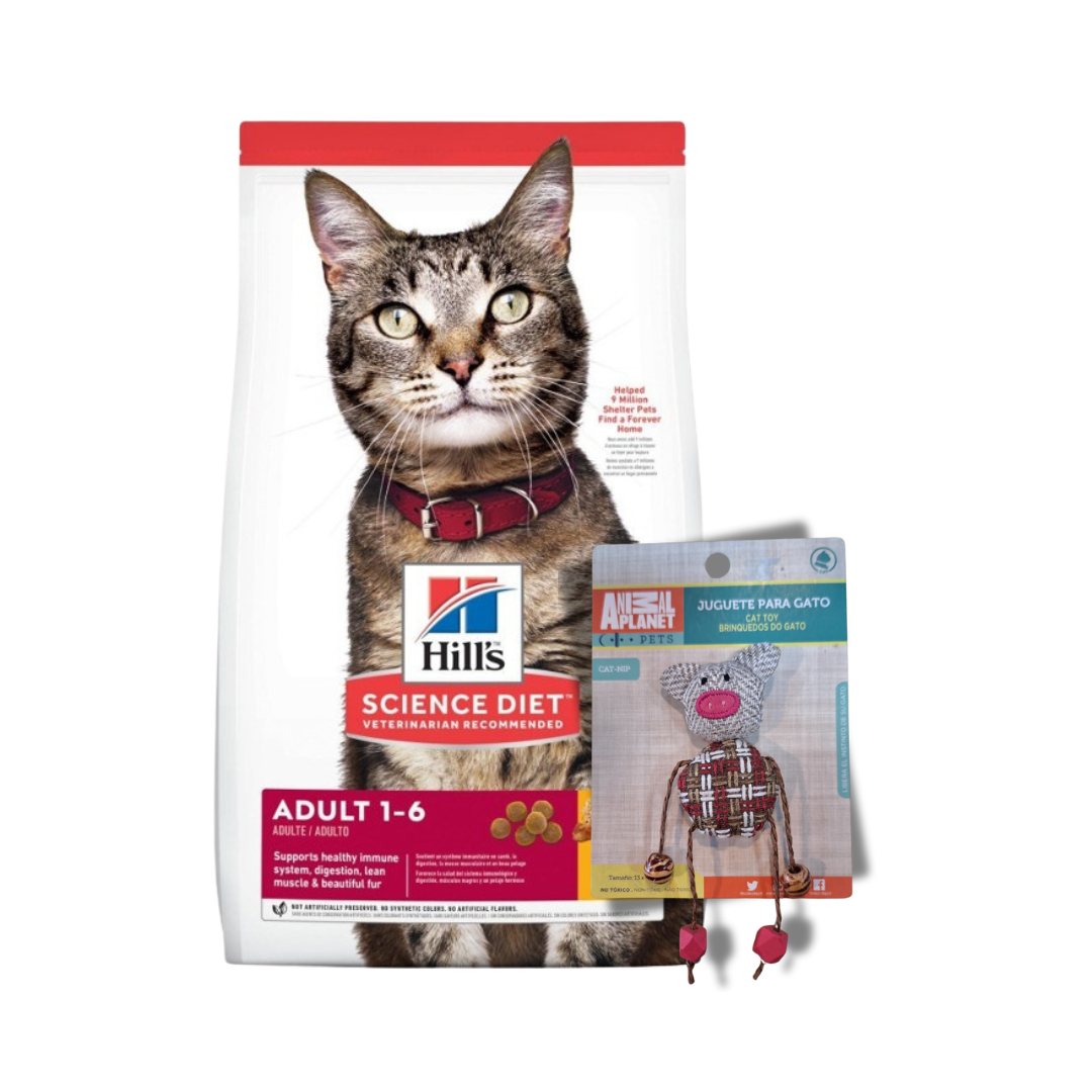 Hills Sd Gatos Adultos 7,3 kg + Juguete Gato de Regalo