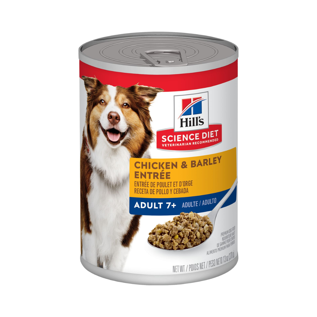 Bolsa de alimento húmedo Hills SD para perro adulto +7, sabor Chicken & Barley Entrée, 370 g