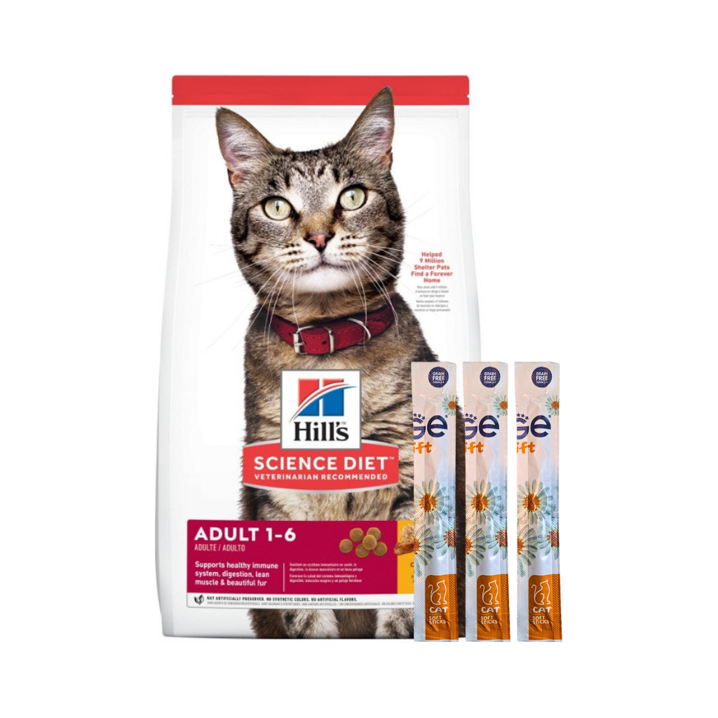 Hills SD Gato Adulto 3,2 kg + 3 Sticks de REGALO
