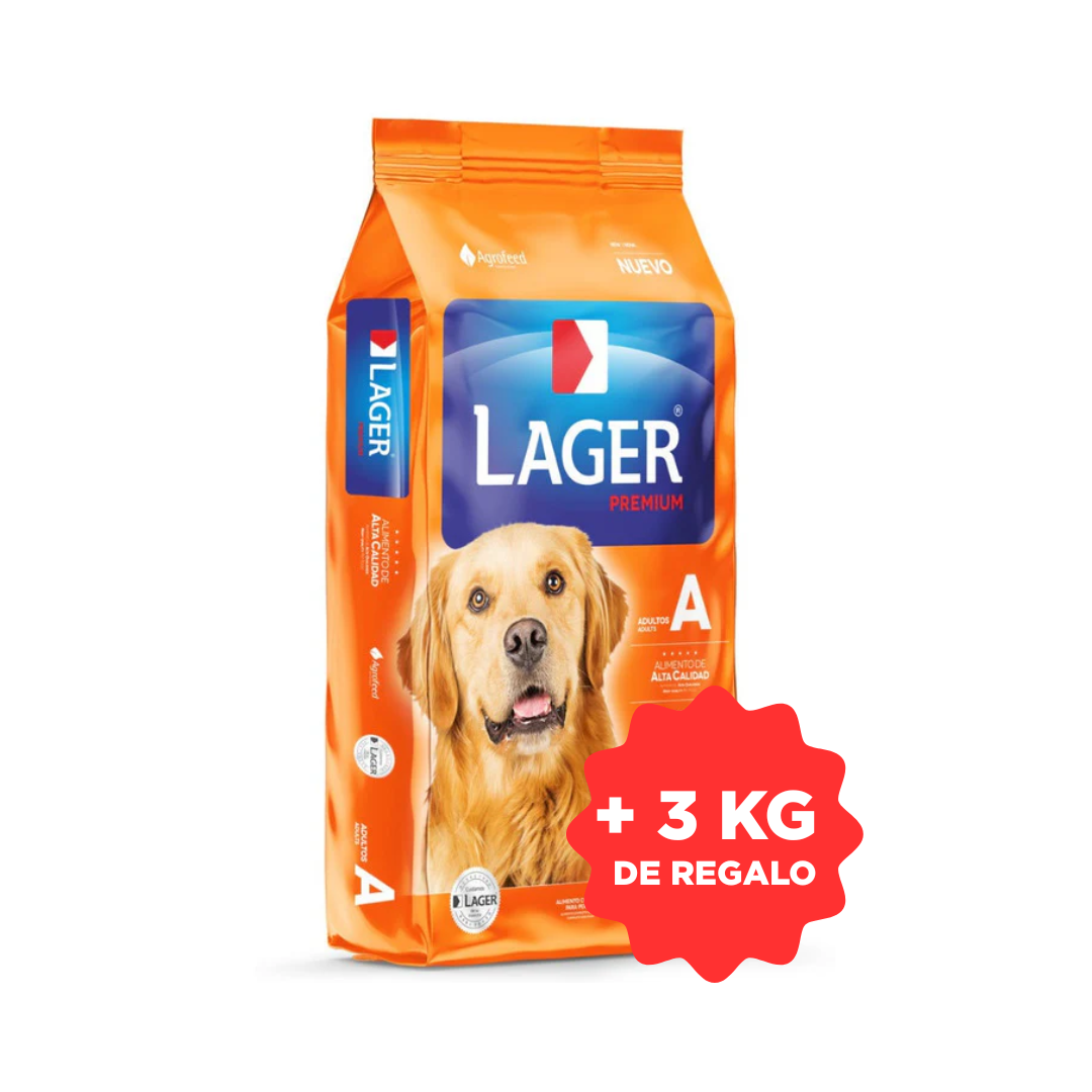 Lager Perro Adulto 22 kg + 3 kg de regalo