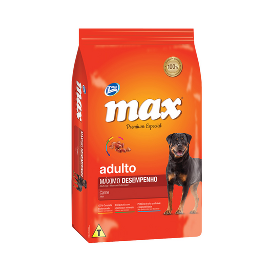 Bolsa de alimento Max máximo desempeño para perro adulto carne