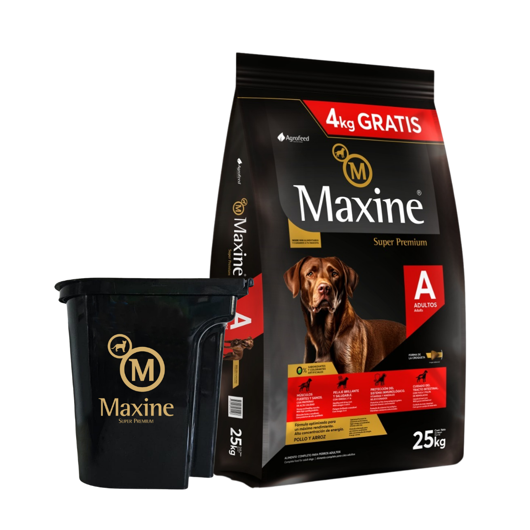 Maxine Perro Adulto 21 kg + 4 kg de REGALO + Tarrina