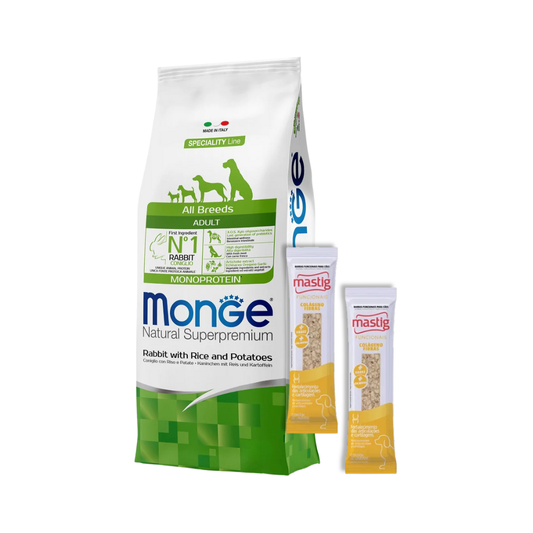 Monge Monoprotein Perro Adulto Todas las Razas Sabor Conejo 12 kg