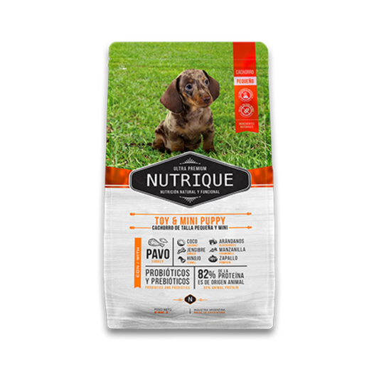 Bolsa de alimento Nutrique para cachorro de raza pequeña, 3 kg