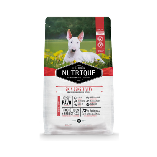 Bolsa de alimento Nutrique para perro adulto con piel sensible, 7,5 kg