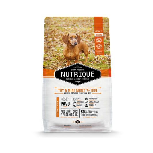 Nutrique Perro Adulto +7 Toy & Mini 3 kg