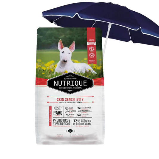 Nutrique Perro Piel Sensible 15 Kg + Sombrilla
