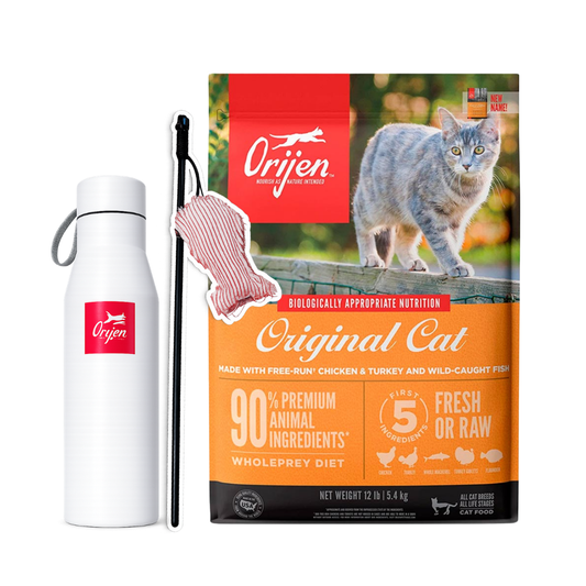 Orijen Original Cat 12Lb + Varita para Gatos + Botella