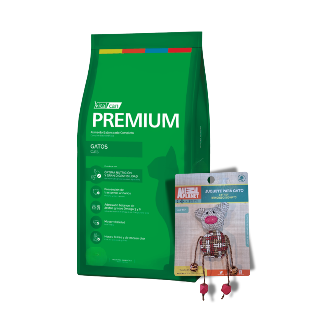 Premium Gato Adulto 7,5 kg + Juguete de Gato de Regalo