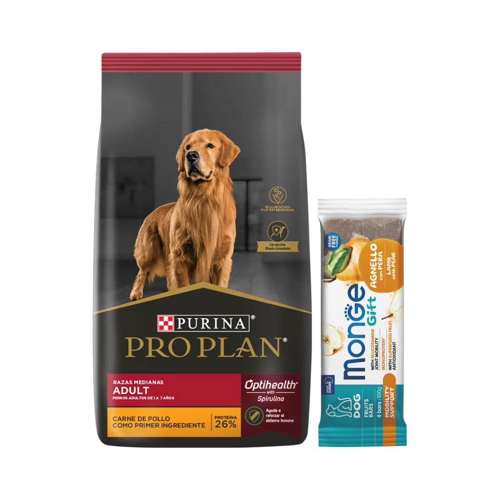 Pro Plan Perro Adulto Razas Medianas 15 Kg + Snack de Regalo!