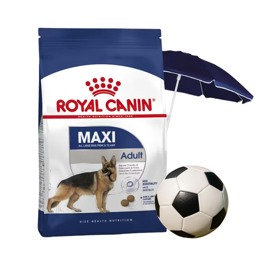 Royal Canin Maxi Adult 15Kg + Pelota De Futbol + Sombrilla De Regalo