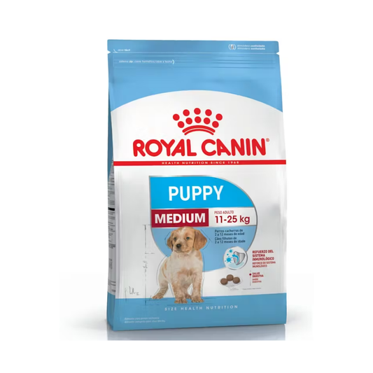 Bolsa de alimento Royal Canin para perro cachorro raza mediana