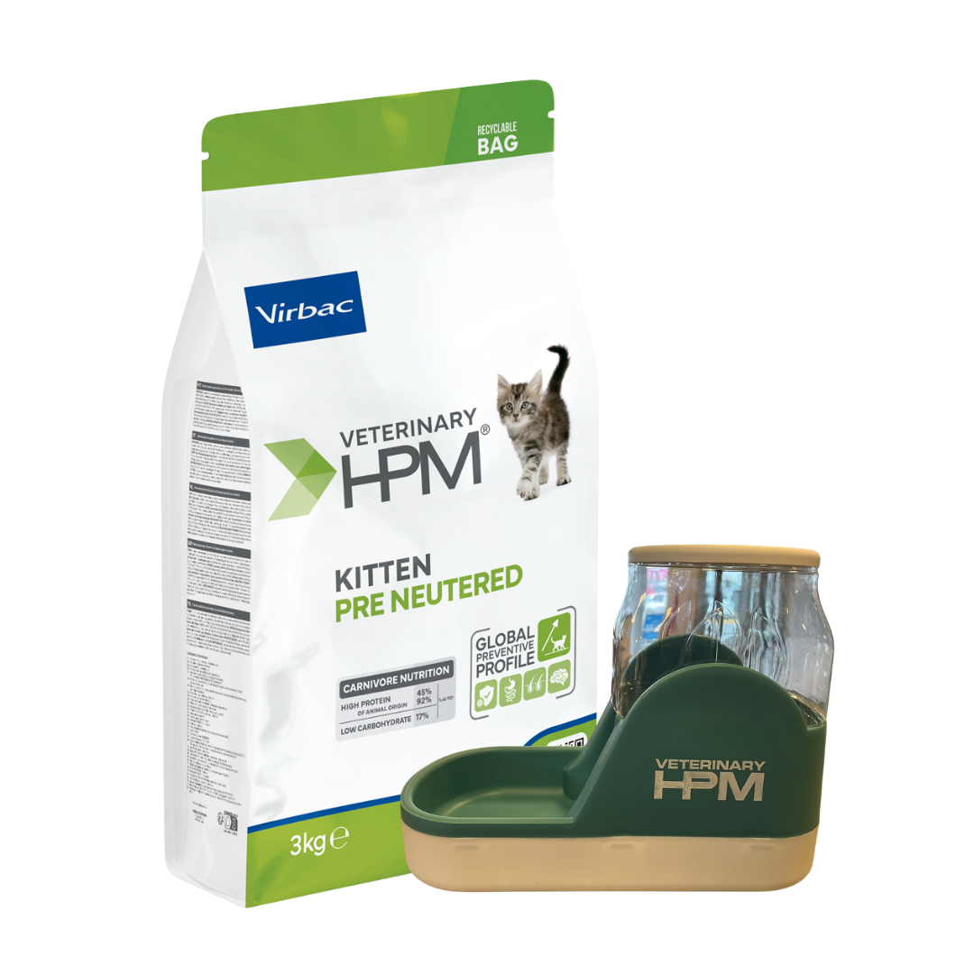 HPM Virbac Gato Cachorro 3 Kg + Comedero Automatico
