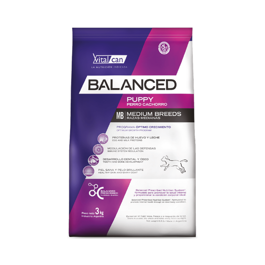 Balanced Perro Cachorro Raza Mediana 1 kg