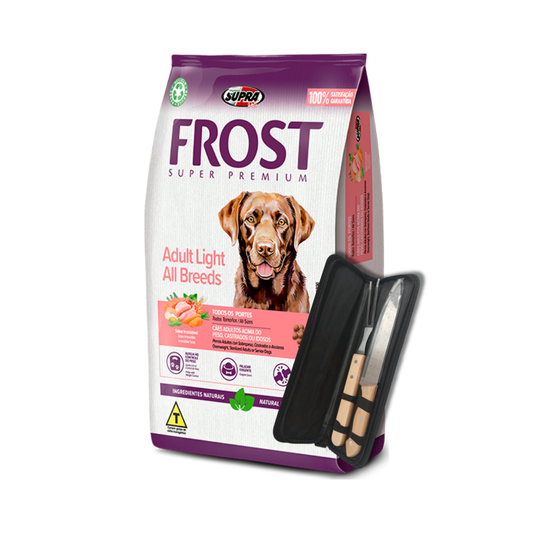 Frost Light Perro Adulto Raza Mediana y Grande 15 kg + REGALO SET DE ASADOR